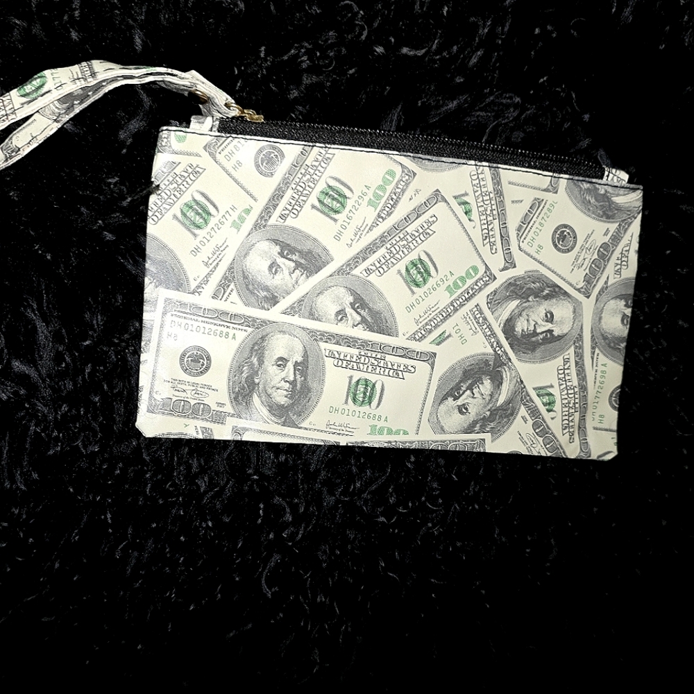 BIG MONEY wristlet pouch